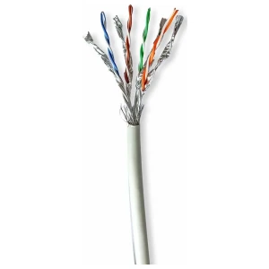 Nedis netwerkkabel | Cat7 | S/FTP (S-STP) | 50 m | Grijs | CCBG8548GY50S