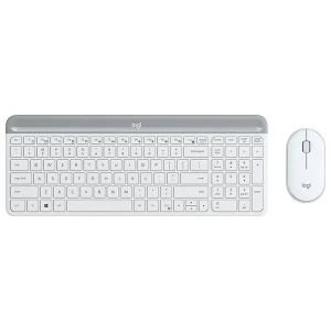 Logitech MK470 Slim | Draadloze Toetsenbord- en Muiscombo (USB) | QWERTY Engels | Wit