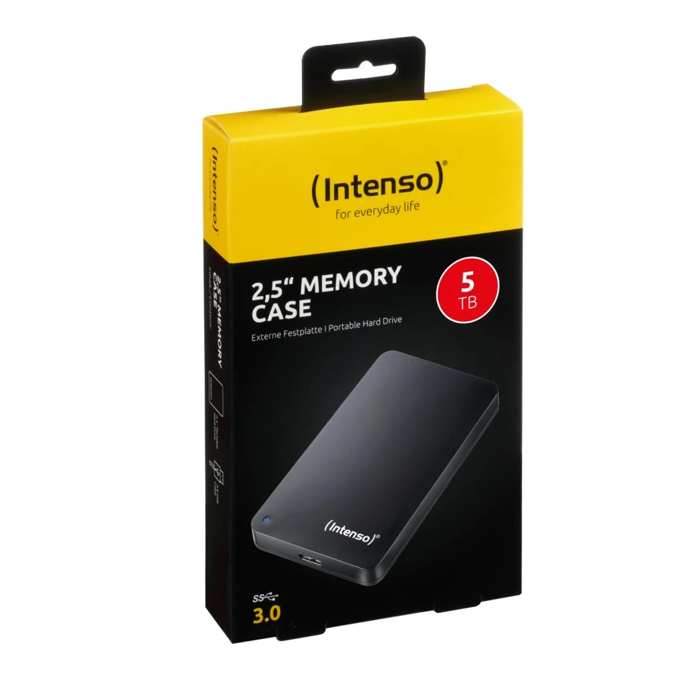 Intenso Memory Case Externe Harde Schijf | 5TB | USB 3.2 | Zwart - Afbeelding 2