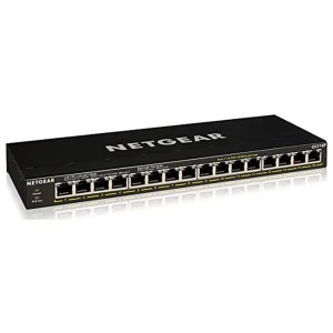 NETGEAR GS316P | Unmanaged | Gigabit Ethernet (10/100/1000 Mbps) | Power over Ethernet (PoE)