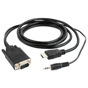 Gembird A-HDMI-VGA-03-6 | HDMI naar VGA Adapter met Audio | 1,8 m | Zwart