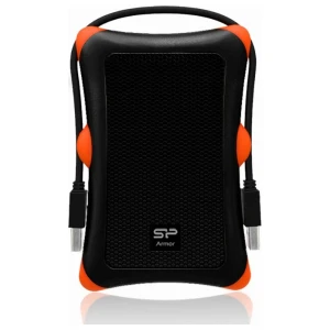 Silicon Power Armor A30 | 2TB Rugged Portable Hard Drive | Schokbestendig (MIL-STD-810G) | USB 3.2 Gen 1 (USB 3.0) | Zwart