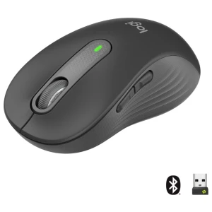 Logitech Signature M650 Large | Draadloze Muis | Rechtshandig | RF + Bluetooth | 2000 DPI | Grafiet