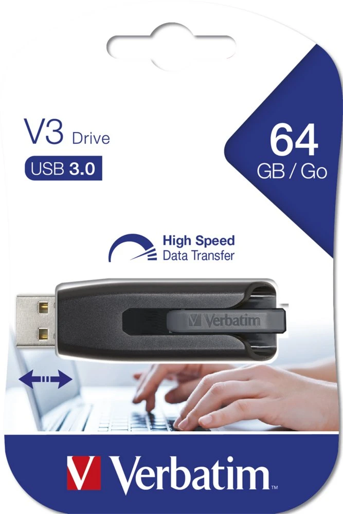 Verbatim Store n' Go V3 | 64GB USB-A 3.2 Flash Drive | Zwart - Afbeelding 4