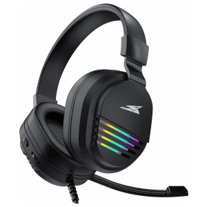 Baracuda PEARL RGB | On-Ear Gaming Headset 3,5mm en USB | Zwart