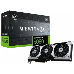 MSI GeForce RTX 5080 VENTUS 3X OC PLUS | 16GB GDDR7 | DLSS 4 | Videokaart | Nvidia GPU