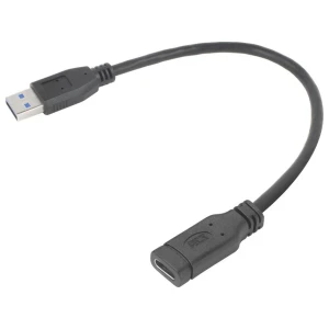 ACT Adapterkabel | USB Type-A (Male) naar USB Type-C (Female) | 0,2 meter