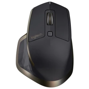Logitech MX Master | Draadloze Muis | Rechtshandig | RF + Bluetooth | 1600 DPI | Zwart/Brons