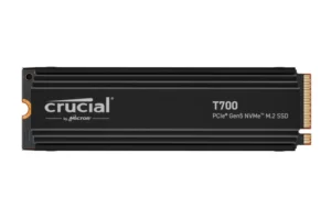Crucial T700 | 2TB NVMe SSD | M.2 Gen5 | 12.400MB/s Lezen | 11.800MB/s Schrijven | Heatsink