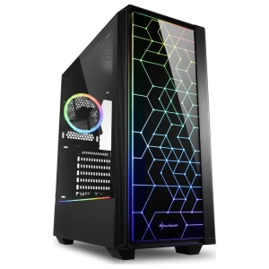 Sharkoon RGB LIT 100 | Midi Tower Case | Zwart