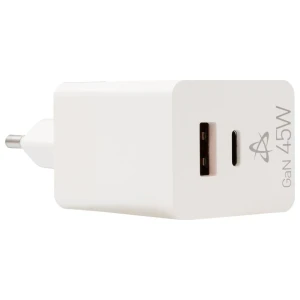 SBOX USB Oplader HC-45 | 45W | USB-A & USB-C (2 Poorten) | Wit