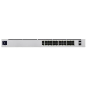 Ubiquiti UniFi 24-Port PoE | Managed L2/L3 Switch | 24 Poorten | Gigabit Ethernet (10/100/1000 Mbps) | PoE | 1U Rackmount | Zilver