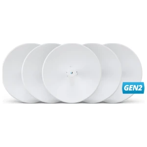 Ubiquiti PowerBeam AC Gen2 5GHz | Netwerkrepeater (5 stuks) | 400 Mbit/s | Wit
