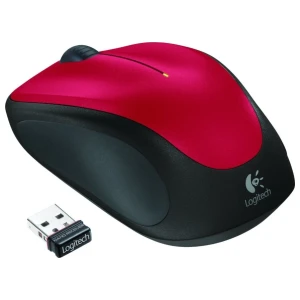 Logitech M235 | Draadloze Muis | Links- en Rechtshandig | RF | 1000 DPI | Rood/Zwart