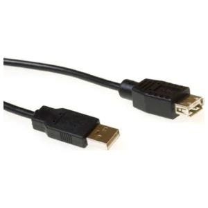 ACT AC3095 | USB 2.0 Verlengkabel | USB-A Male naar USB-A Female | Zwart