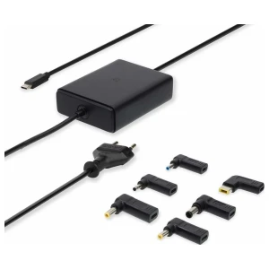 Nedis NBAU65110BK | Notebook adapter (GaN) | 65 W | USB-C Power Delivery | Zwart