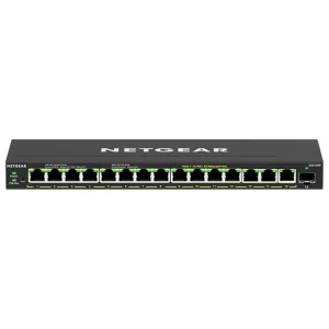 NETGEAR GS316EP-100PES | Managed Switch | 16x Gigabit Ethernet | PoE+ | Zwart