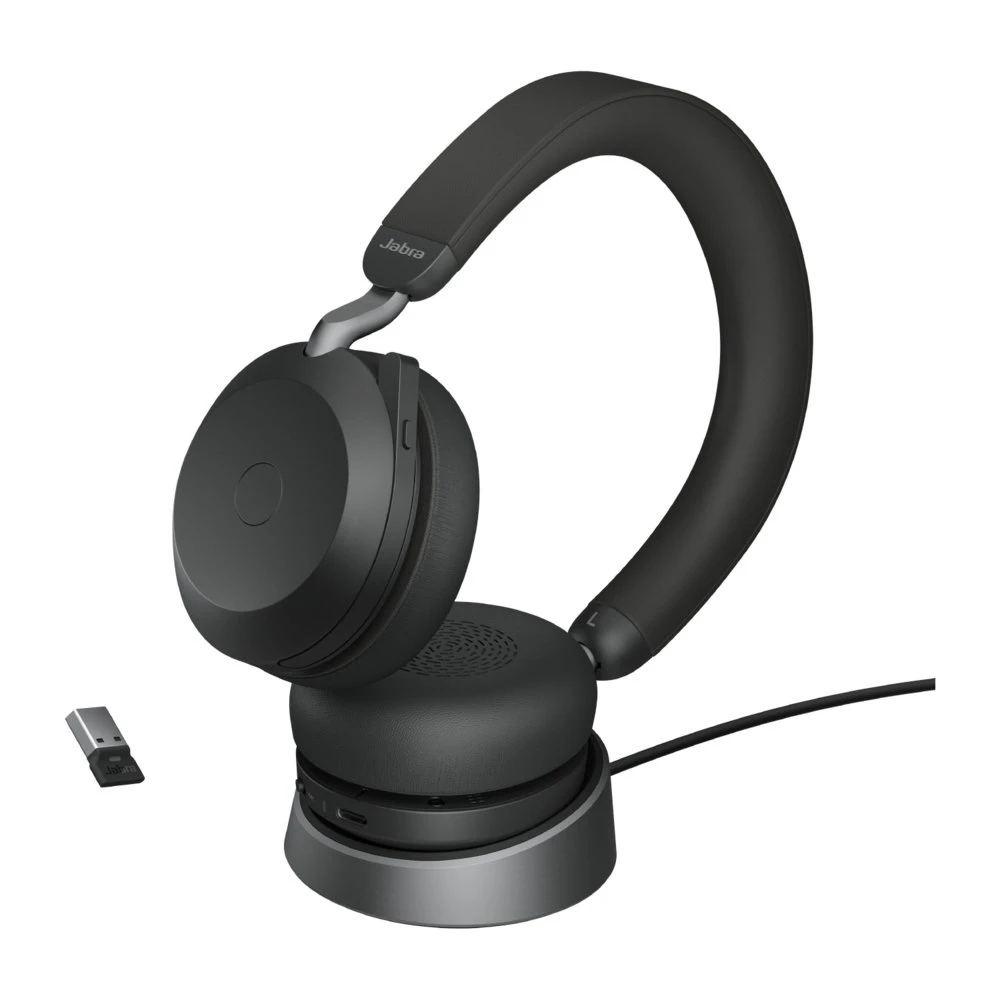 Jabra Evolve2 75 | Draadloze On-Ear Headset met USB | Zwart - Afbeelding 4
