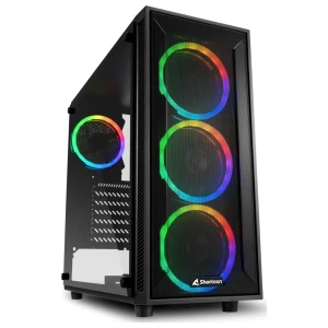 Sharkoon TG4M RGB | Midi Tower Case | Zwart