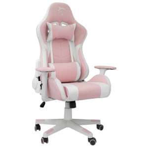 White Shark ROXY | Roze Gamestoel met Verstelbare Rugleuning | Belastbaar tot 120 kg