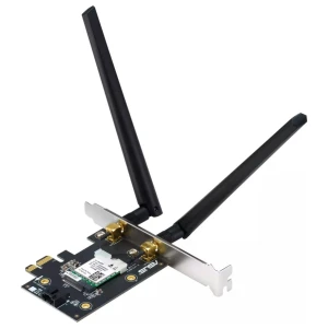 ASUS PCE-AXE5400 Interne WLAN-kaart | Wi-Fi 6E (802.11ax) | 2402 Mbit/s | Tri-band (2,4 GHz / 5 GHz / 6 GHz) | Bluetooth 5.2