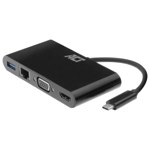 ACT AC7330 | Docking Station | USB-C | HDMI + VGA + USB | Zwart