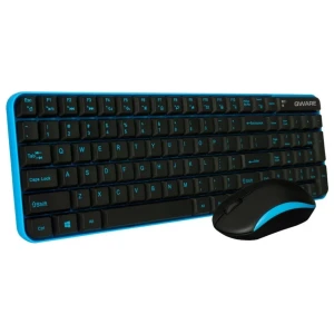 QWARE Wireless Waterford Toetsenbord + Muis Blauw