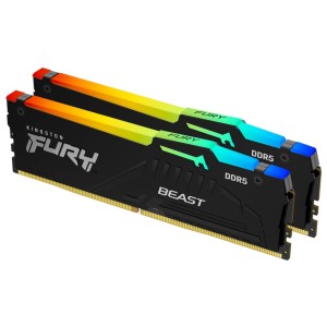 Kingston Fury Beast RGB | 16GB 2x8GB DDR5 | 5600MHz | DIMM | CL40 | Geheugenmodule | RAM