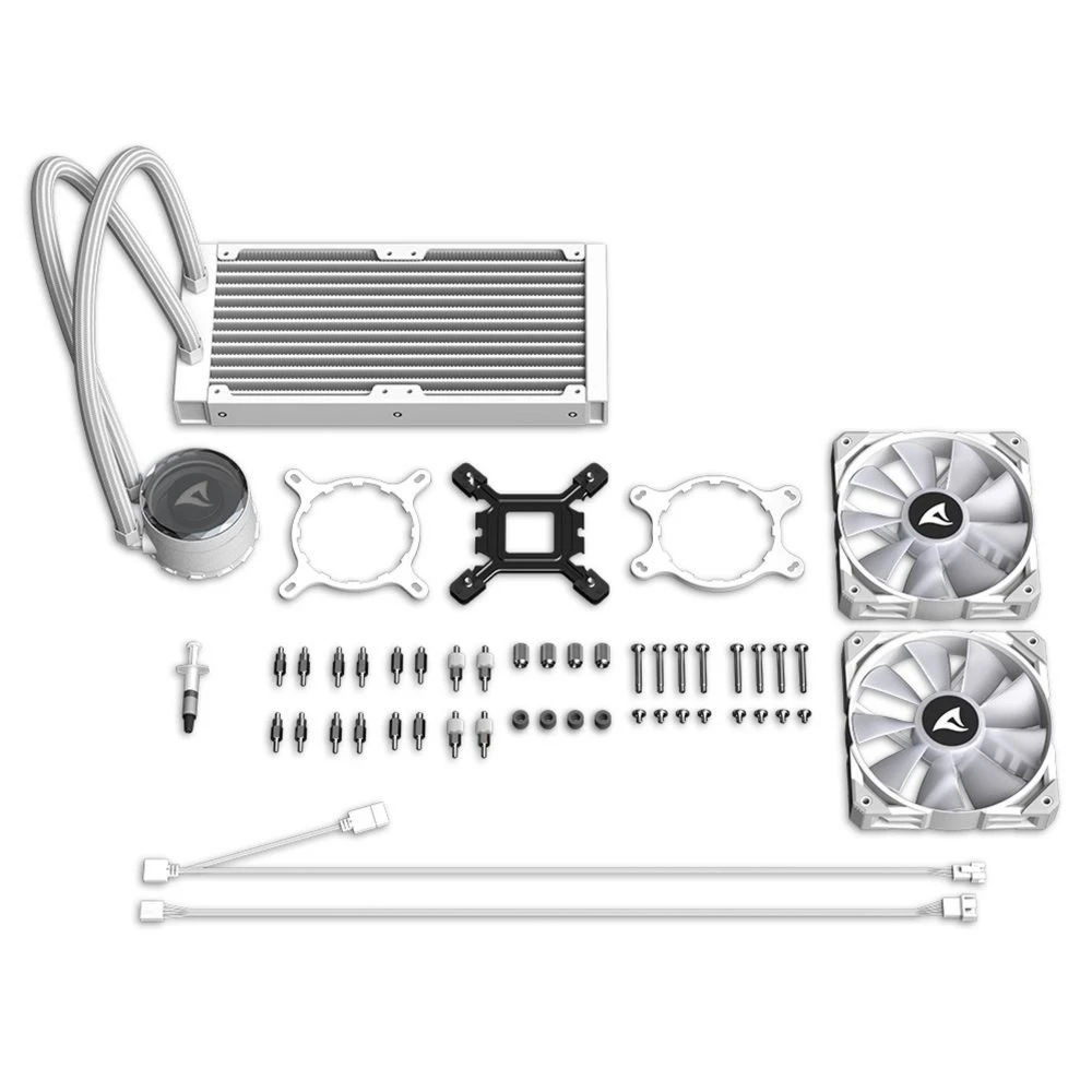Sharkoon S80 RGB 240mm | White Edition | All-in-One CPU Waterkoeler - Afbeelding 15