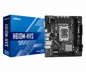 Asrock H610M-HVS Intel H610 | Socket LGA 1700 | Intel H610 | 2xDDR4 | Micro-ATX | Moederbord