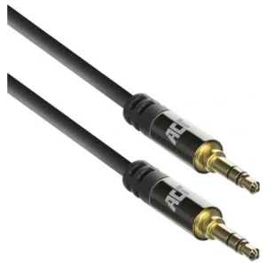 ACT AC3610 | 3.5mm Audiokabel | 1,5 Meter | Stereo Jack naar Jack | Zwart