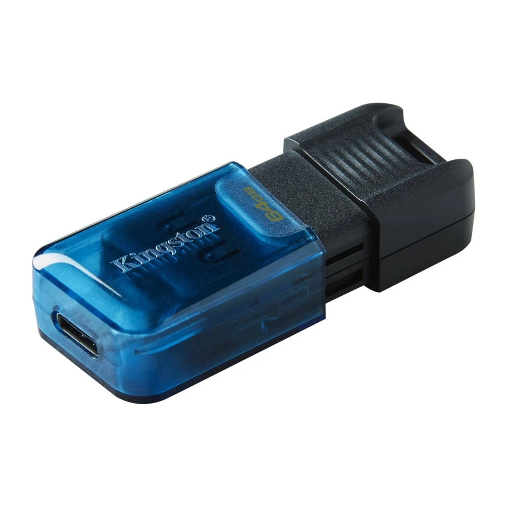 Kingston DataTraveler 80 | 64GB USB-C 3.2 Flash Drive | Zwart - Afbeelding 2