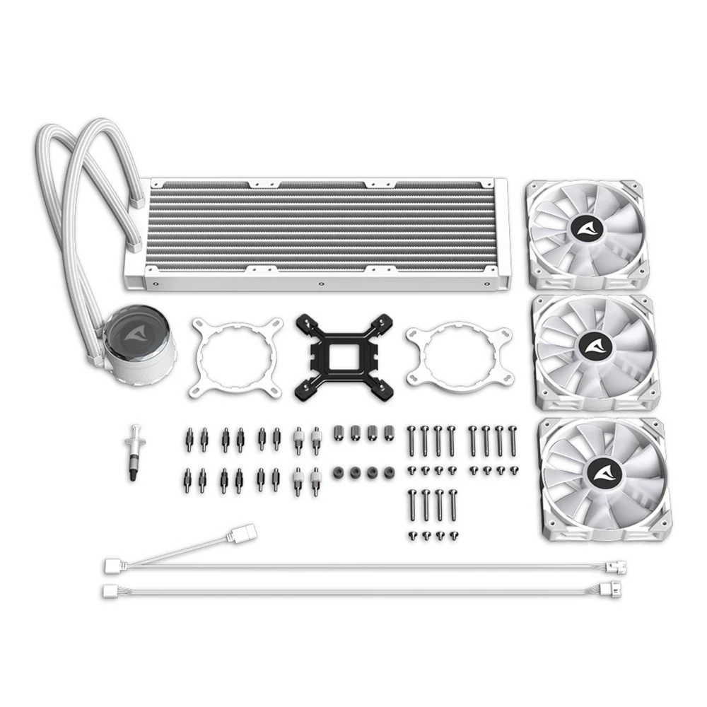 Sharkoon S90 360mm ARGB | White Edition | All-in-One CPU Waterkoeler - Afbeelding 15