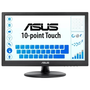 ASUS VT168HR | 15.6" Touchscreen Monitor | 1366 x 768 | WXGA | LED | Zwart