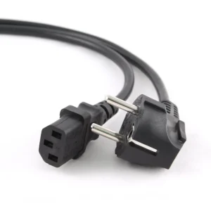 Gembird PC-186-VDE | 1,8 m Stroomkabel | Schuko (CEE 7/7) naar IEC C13 | Zwart | 10A / 250V