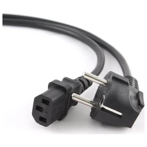 Gembird PC-186-VDE | 1,8 m Stroomkabel | Schuko (CEE 7/7) naar IEC C13 | Zwart | 10A / 250V