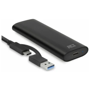ACT AC1615 | USB-C M.2 NVMe/PCIe SSD Behuizing | Tool-Free | Aluminium | USB 3.2 Gen2 (10 Gbps)