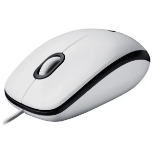 Logitech M100 | Bekabelde Muis | Links- en Rechtshandig | USB-A | 1000 DPI | Wit