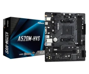 Asrock A520M-HVS | Socket AM4 | AMD A520 | 2xDDR4 | Micro-ATX | Moederbord
