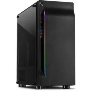 Inter-Tech A-3411 Creek RGB | Midi Tower | Zwart
