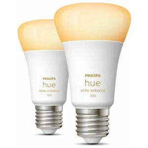 Philips Hue White Ambiance | 8W A60 LED-lamp | E27 fitting | 2-pack | EU | Dimbaar | Bluetooth & Zigbee