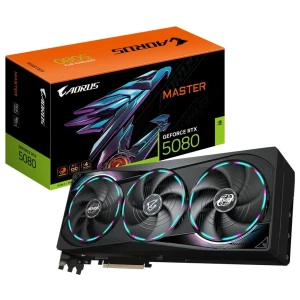 GIGABYTE AORUS GeForce RTX 5080 MASTER | 16GB GDDR7 | DLSS 4 | Videokaart | Nvidia GPU