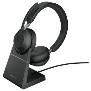 Jabra Evolve2 65 | Draadloze On-ear Headset | USB Receiver | Oplaadstation | Zwart