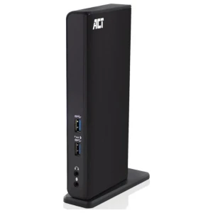 ACT AC7049 | USB-C/A Multiport Docking Station | 2x HDMI (2048x1152) + Ethernet + 6x USB + Audio | Zwart