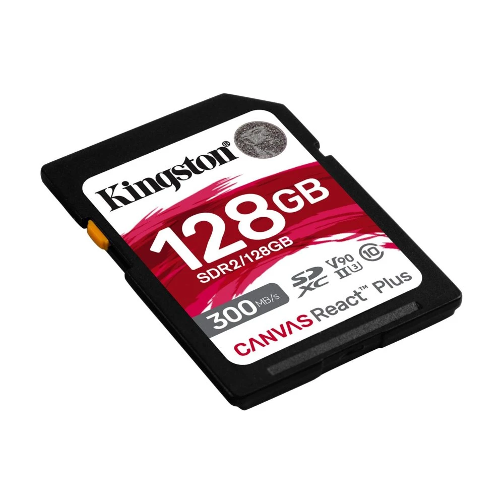 Kingston Canvas React Plus | SDXC | 128GB | Class 10 | UHS-II U3 | V90 - Afbeelding 2
