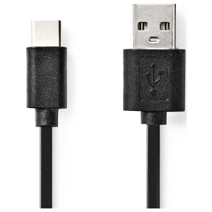 Nedis CCGL60600BK10 | USB 2.0 | USB-A naar USB-C | 1m | Zwart