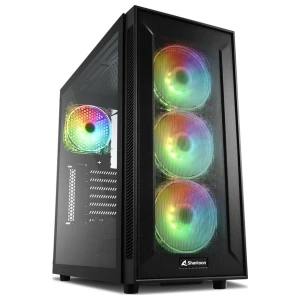 Sharkoon TG6M RGB | Midi Tower Behuizing | Zwart