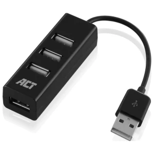 ACT AC6205 | USB 2.0 Interface Hub | 480 Mbps | Zwart