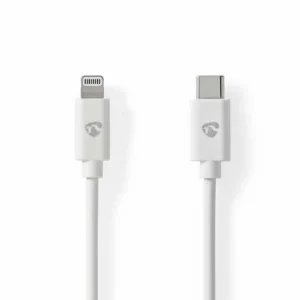Nedis CCGL39650WT20 | Lightning-naar-USB-C kabel | 2 m | Lightning Male naar USB-C Male | Opladen en synchroniseren | Wit