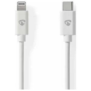 Nedis CCGL39650WT20 | Lightning-naar-USB-C kabel | 2 m | Lightning Male naar USB-C Male | Opladen en synchroniseren | Wit